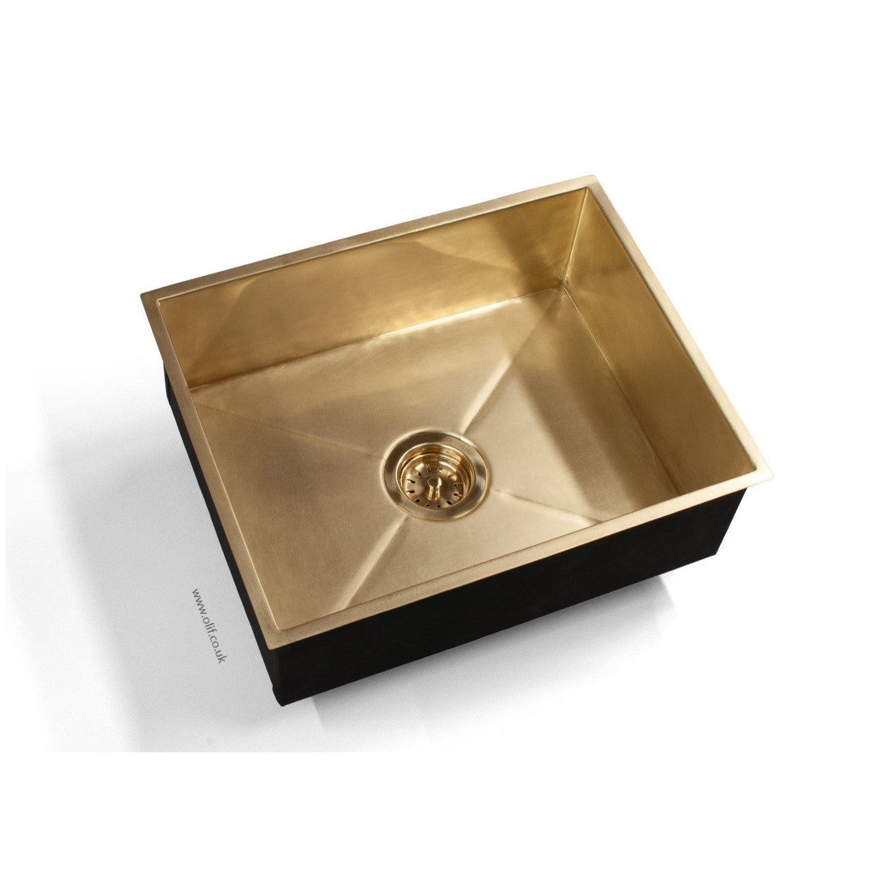 Olif Crudo 50 Virgin Brass kitchen sink, undermount or topmount