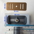 Crudo MATTE VIRGIN BRASS (ageing) Double Plumbing Kit with BS Waste & Overflow