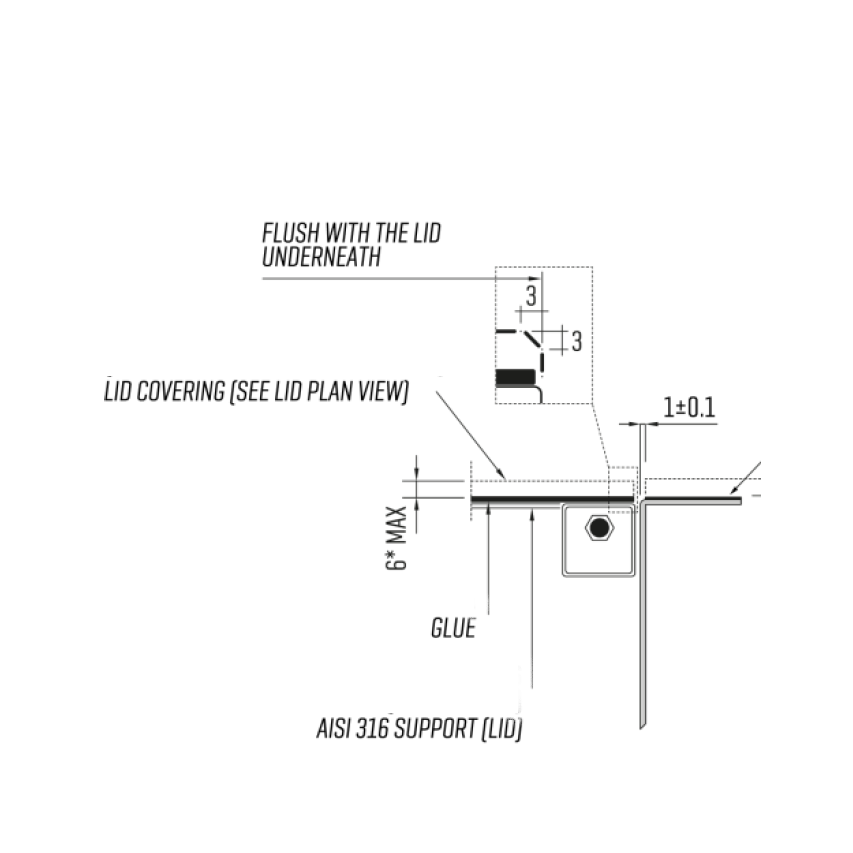 Artinox Startac Marina 55, outdoor kitchen sink with cover
