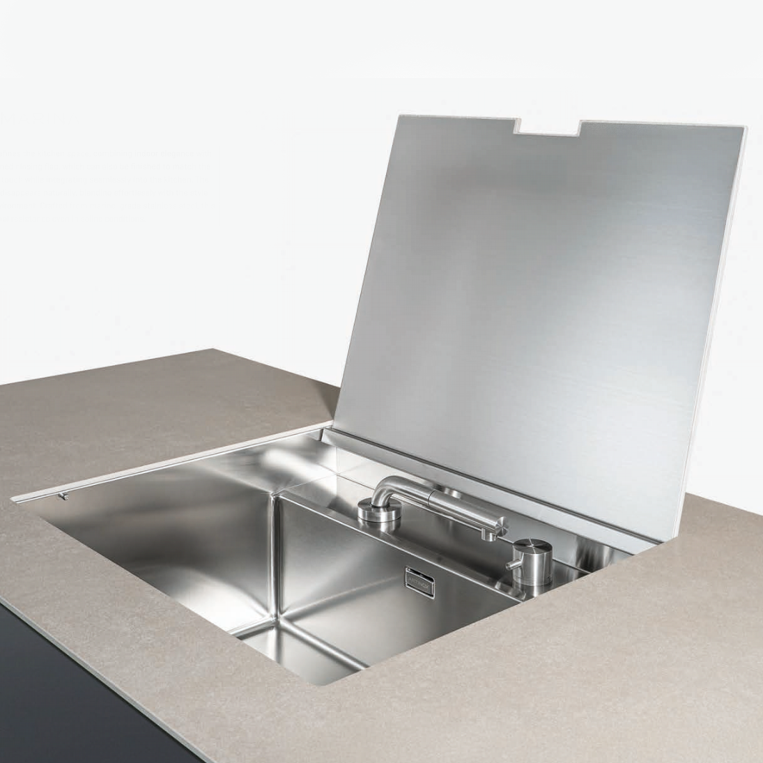 Artinox Startac Marina 55, outdoor kitchen sink with cover