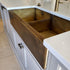 Olif Crudo 90 Belfast Patinated Brass kitchen sink, double