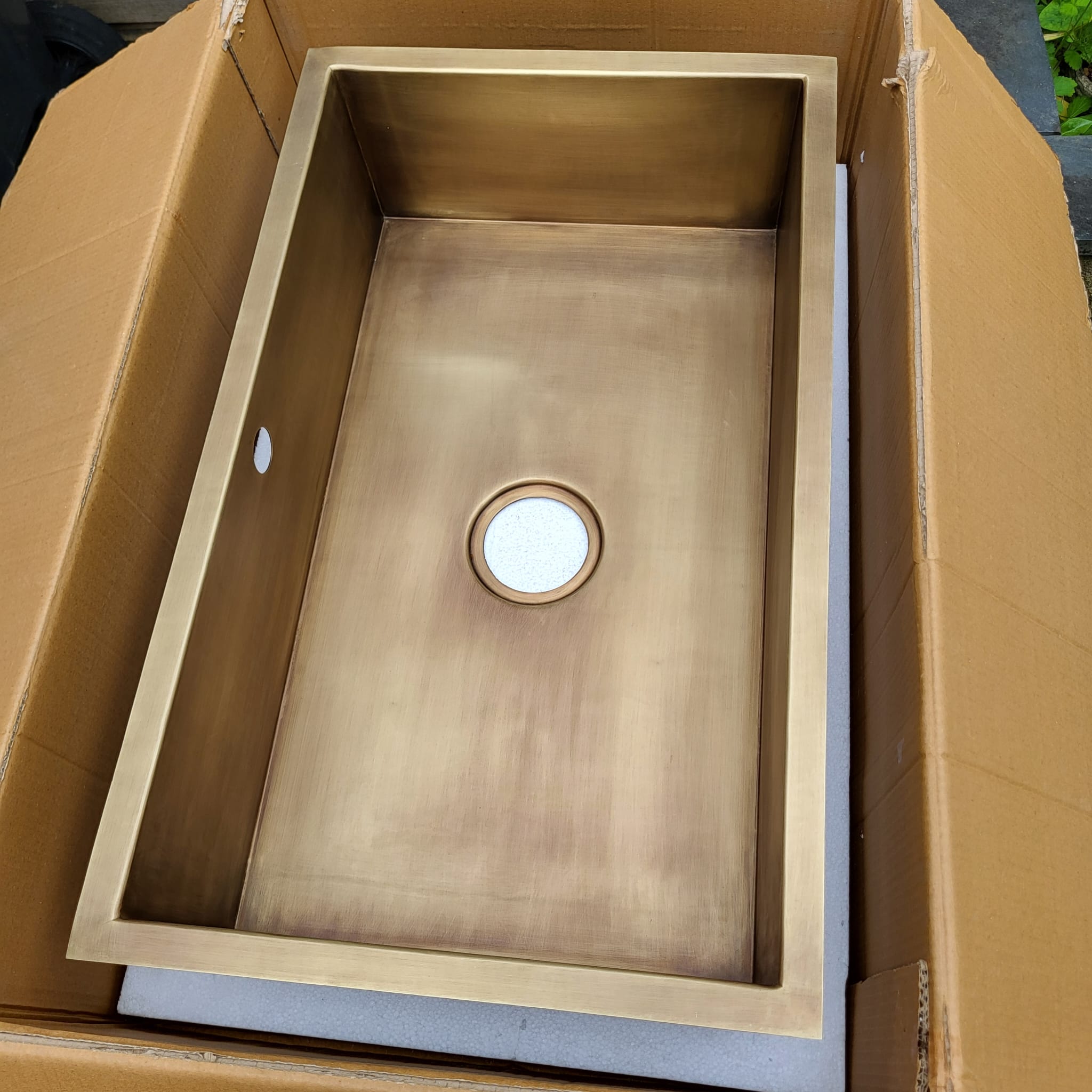 Olif Crudo 70 Patinated Brass kitchen sink FACTORY SECOND