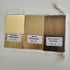 Crudo Brass Colour Samples