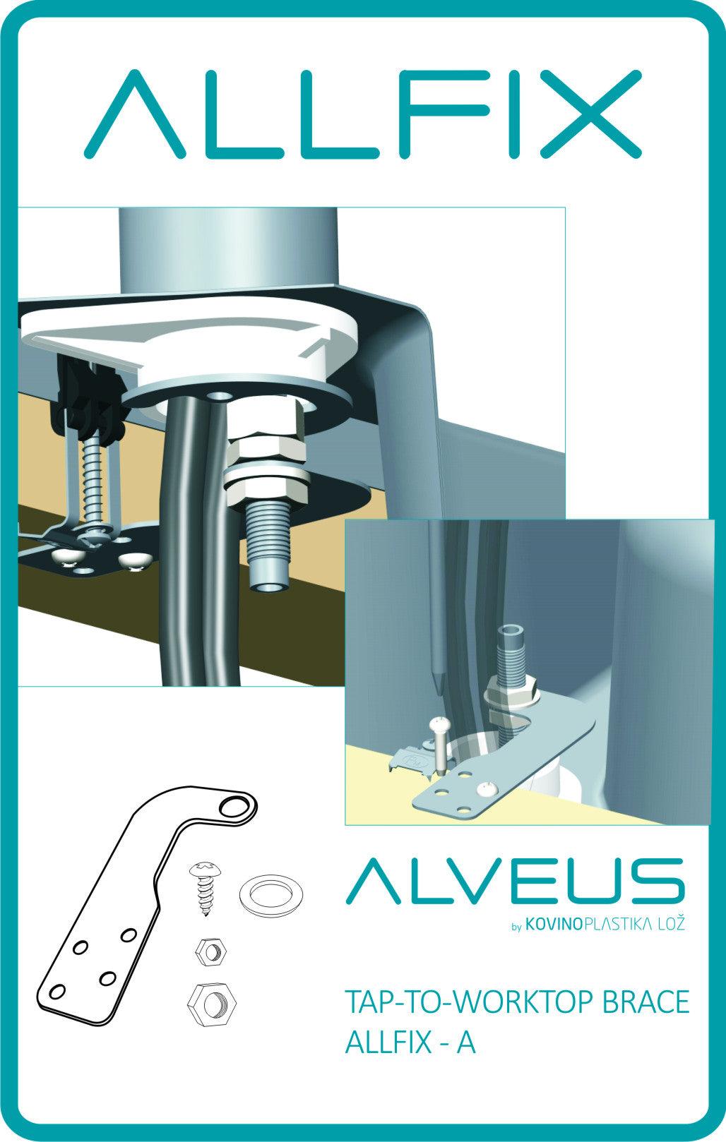 Alveus ALLFIX-A Tap-to-Worktop Brace - Olif