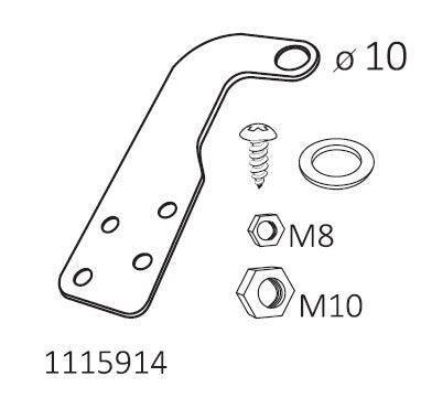 Alveus ALLFIX-A Tap-to-Worktop Brace - Olif