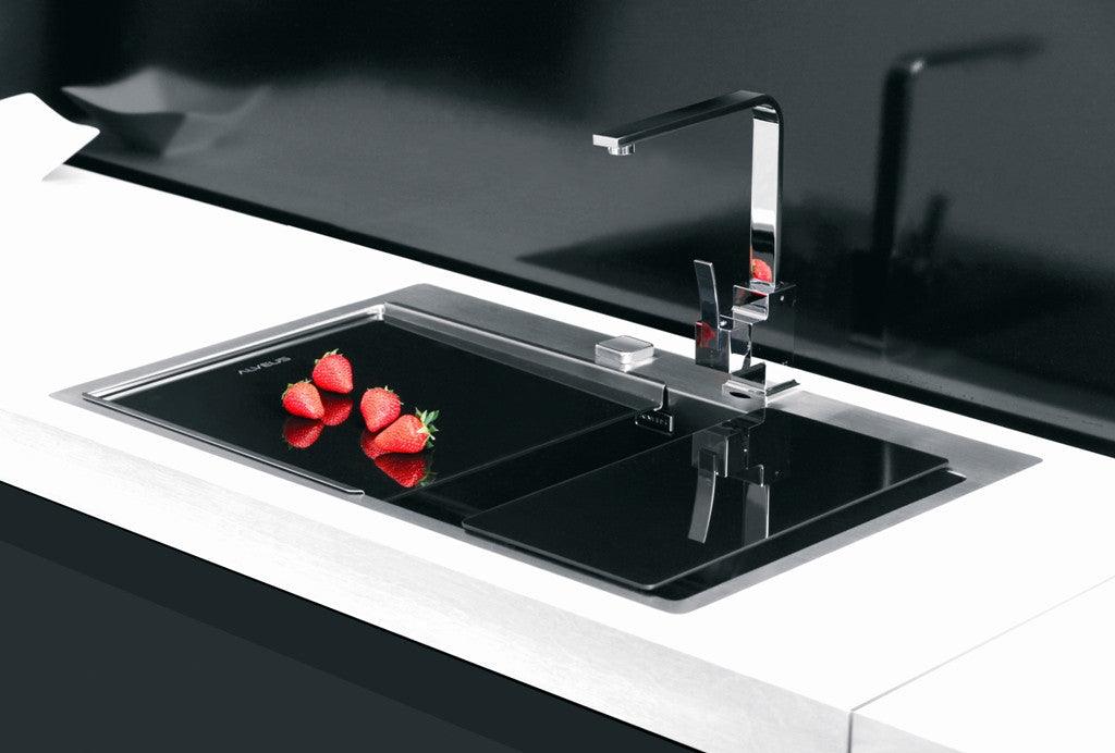 Alveus BiBoard 400, glass cover / drainer - Olif