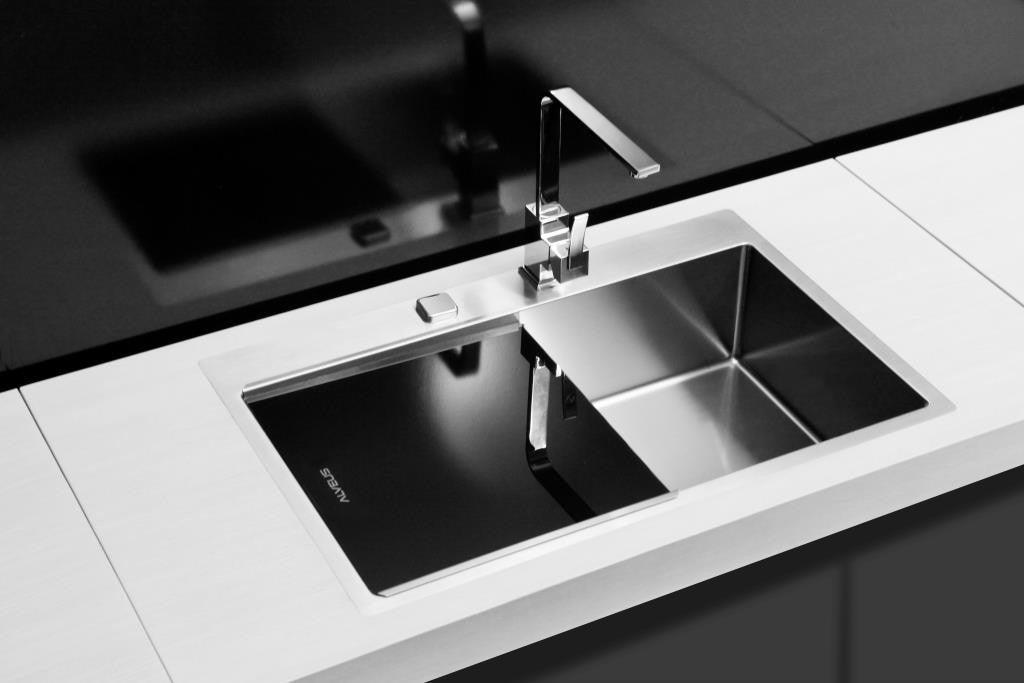 Alveus BiBoard 400, glass cover / drainer - Olif