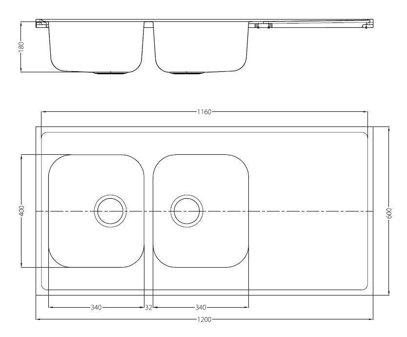 Alveus Classic PREMIUM 100, sit on sink - Olif