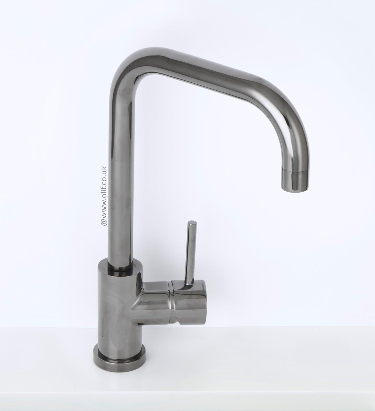 Alveus Delfino Anthracite, kitchen mixer tap, Monarch collection - Olif