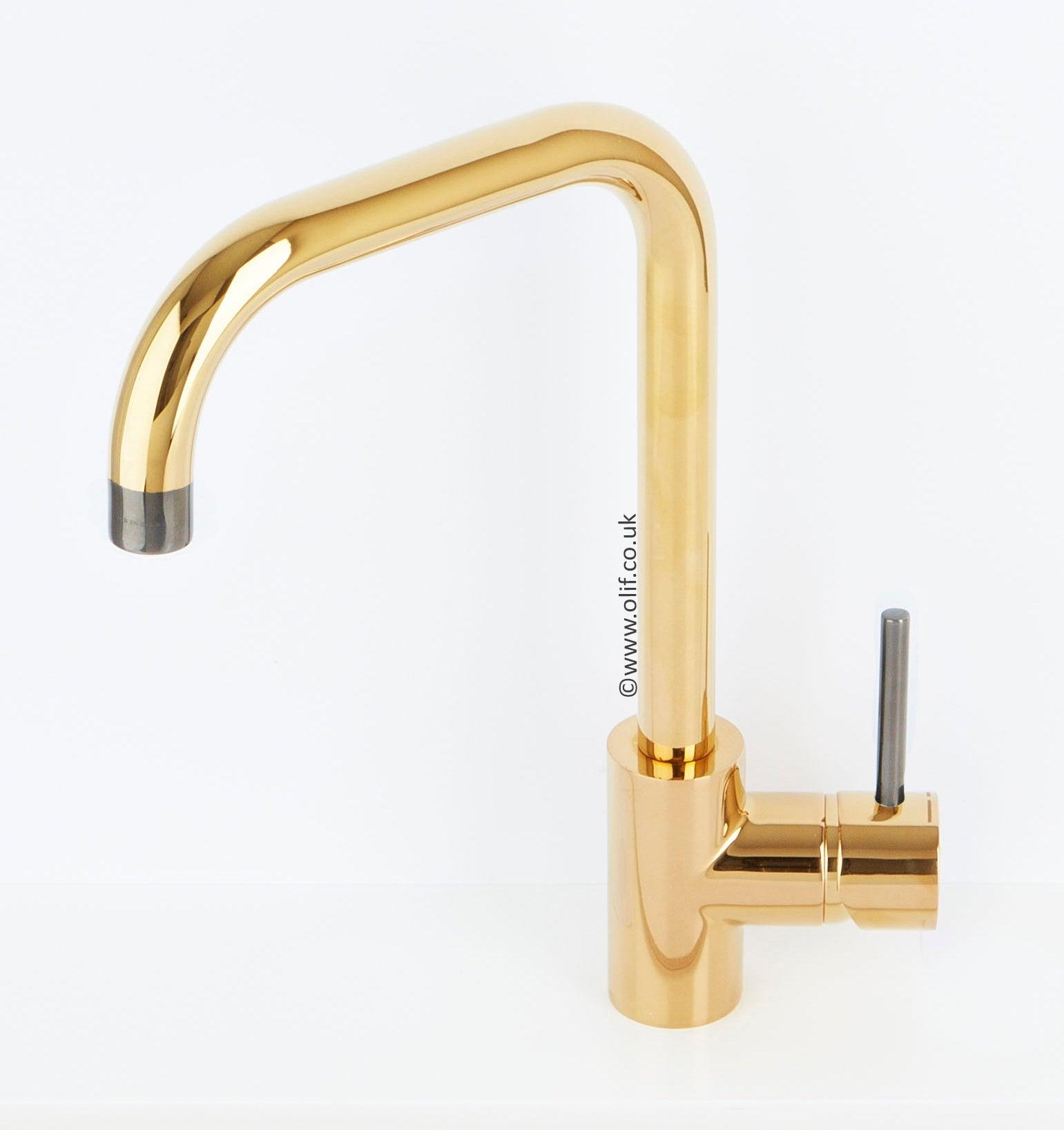 Alveus Delfino Bronze MIX & MATCH kitchen mixer tap, Monarch collection - Olif