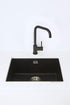 Alveus Delfino Matte Black, kitchen mixer tap, Monarch collection - Olif