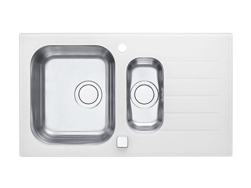 Alveus Glassix 20, inset sink, glass/ stainless steel - Olif