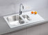 Alveus Glassix 20, inset sink, glass/ stainless steel - Olif