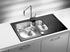 Alveus Glassix 20, inset sink, glass/ stainless steel - Olif