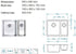 Alveus Kombino 120, 1.5 undermount sink - Olif