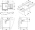 Alveus Line 70, inset sink, satin finish - Olif