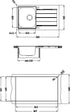 Alveus Line Maxim 20, flush or flat-mount sink - Olif