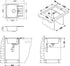 Alveus Line Maxim 60, flush or flat-mount sink - Olif