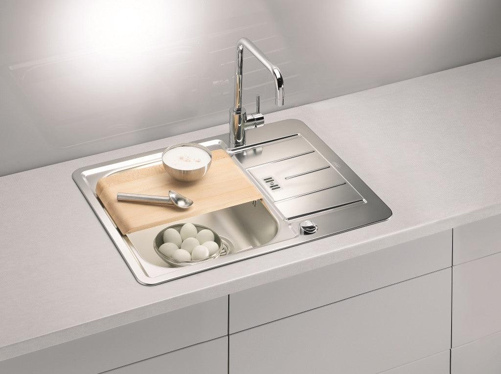 Alveus Line Maxim 60, inset sink, satin finish - Olif