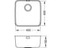 Alveus Luno 30 undermount sink - Olif