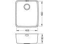 Alveus Luno 40 undermount sink - Olif