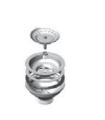 Alveus Monarch Basket Strainer Waste in Gold finish - Olif