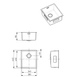 Alveus Monarch Kombino 20 Gold undermount sink - Olif