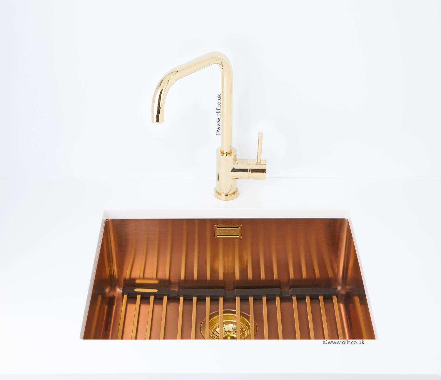 Alveus Monarch Kombino 50 Copper MIX & MATCH sink - Olif