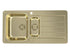 Alveus Monarch Line 10 Gold, inset sink - Olif