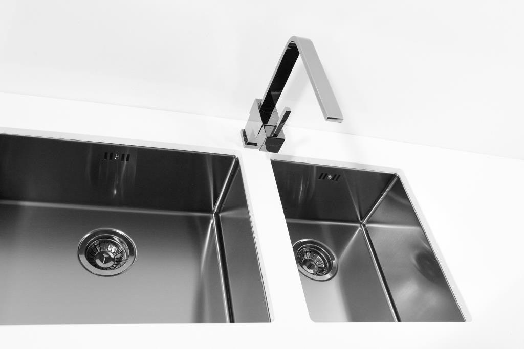 Alveus Monarch Quadrix 20 Anthracite, flush/slim/undermount sink - Olif