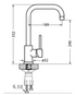 Alveus Monarch Quadrix 30 Gold, flush/slim/undermount sink - Olif