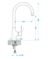Alveus Monarch Quadrix 30 Gold, flush/slim/undermount sink - Olif