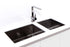 Alveus Monarch Quadrix 50 Anthracite, flush/slim/undermount sink - Olif