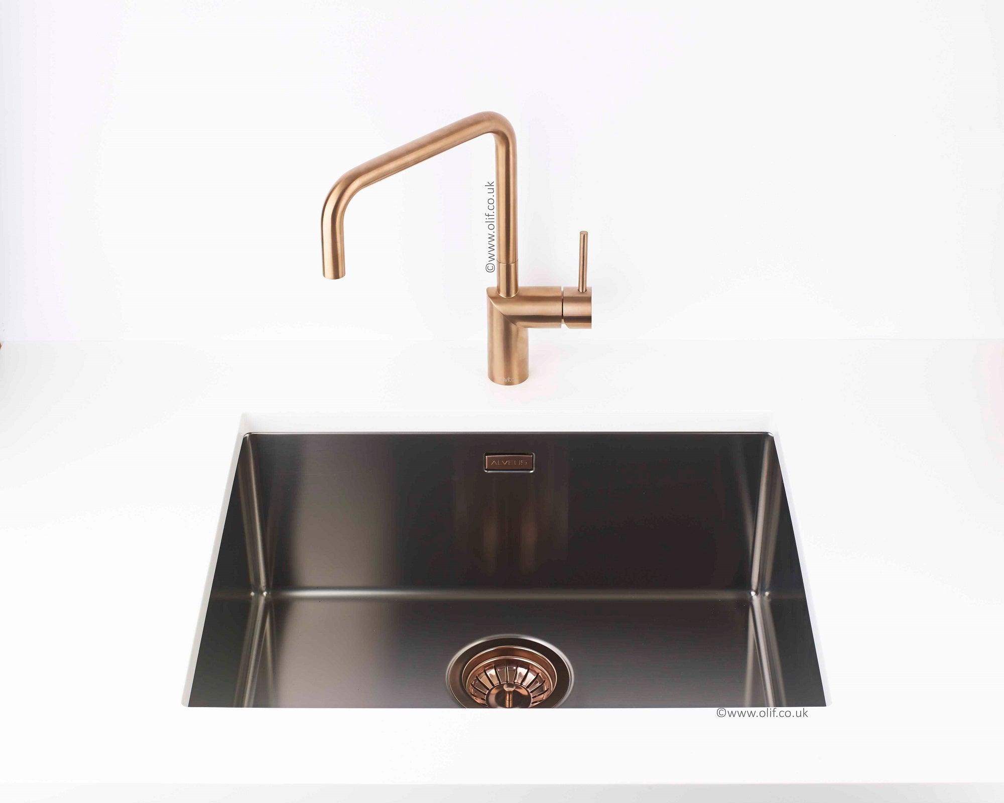 Alveus Monarch Quadrix 50 Anthracite MIX & MATCH sink - Olif