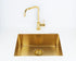 Alveus Monarch Quadrix 50 Gold, flush/slim/undermount sink - Olif