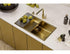 Alveus Monarch Quadrix 60 Gold, flush/slim/undermount sink - Olif