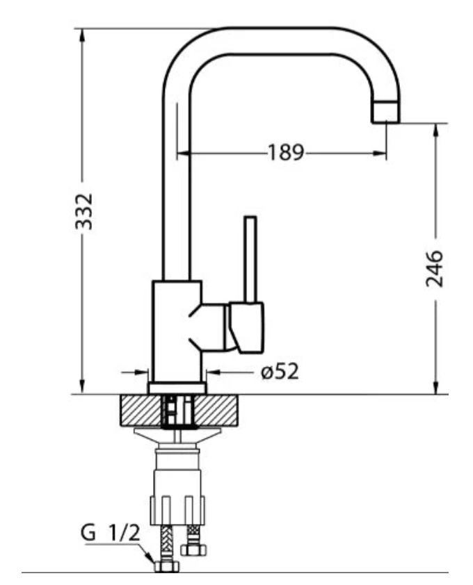 Alveus Monarch Variant 10 Copper, undermount sink - Olif