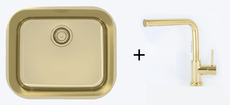 Alveus Monarch Variant 10 Gold undermount sink - Olif