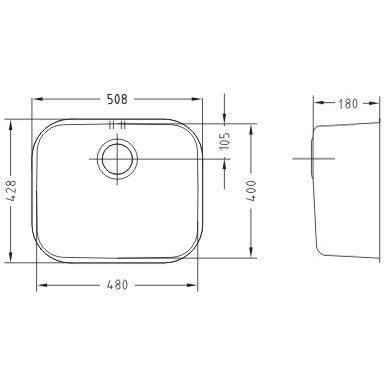 Alveus Monarch Variant 10 Gold undermount sink - Olif