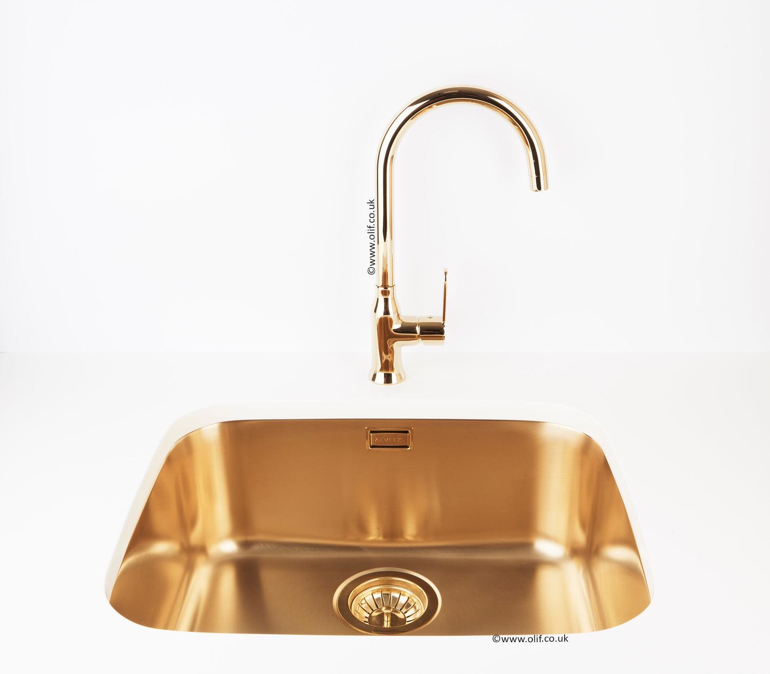 Alveus Monarch Variant 10 Gold undermount sink - Olif