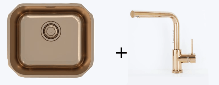 Alveus Monarch Variant 40 Copper, undermount sink - Olif