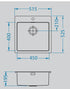 Alveus Pure 30, flush or flat-mount sink - Olif
