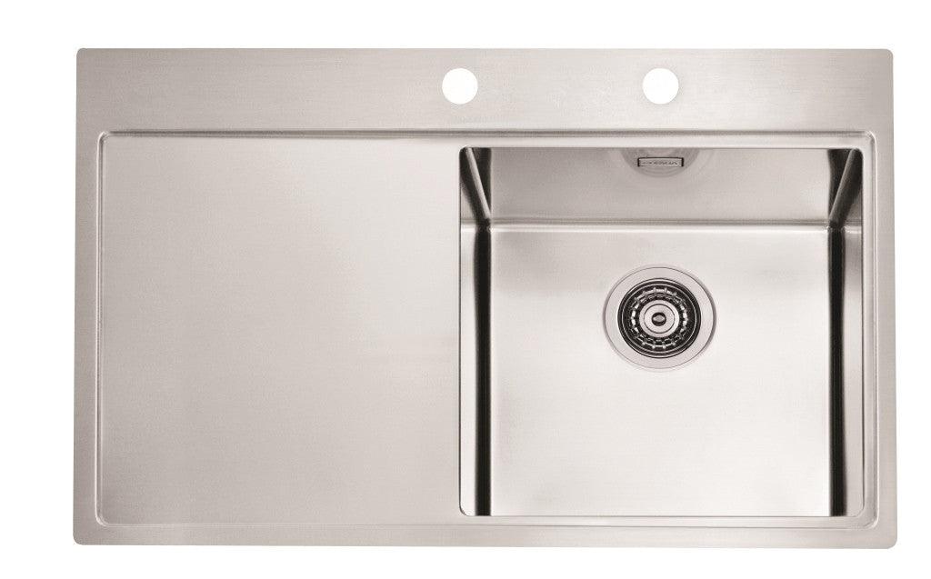 Alveus Pure 40, flush or flat-mount sink - Olif
