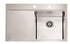 Alveus Pure 40, flush or flat-mount sink - Olif