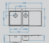 Alveus Pure 60, flush or flat-mount sink - Olif