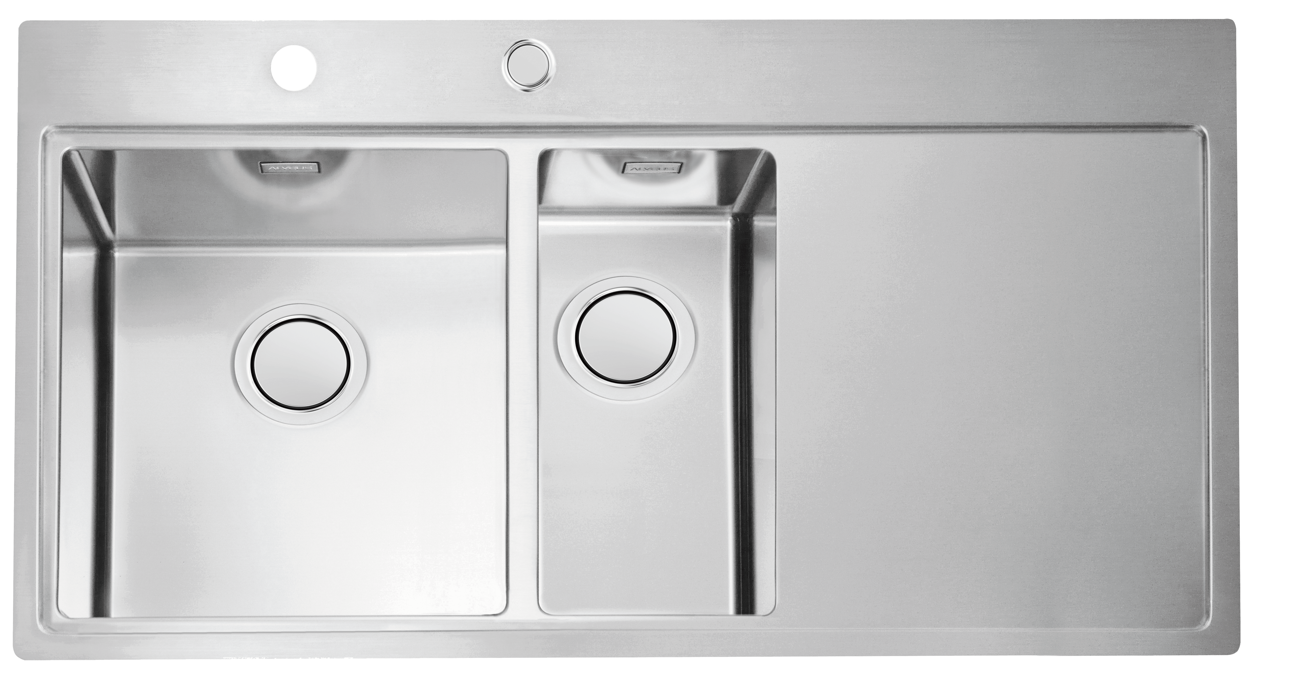 Alveus Pure 60, flush or flat-mount sink - Olif