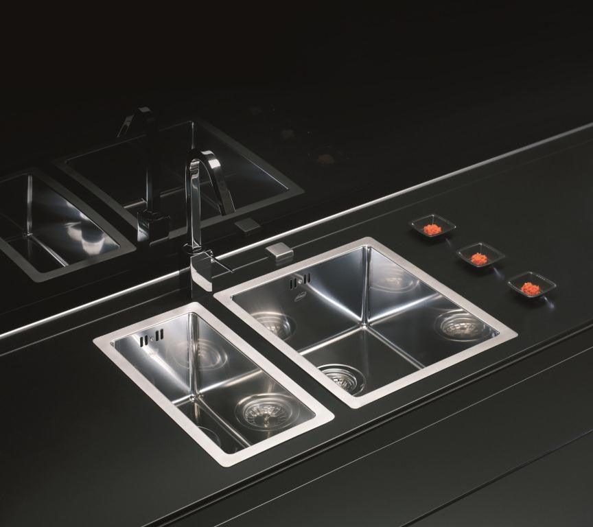 Alveus Quadrix 10, flush/ flat-mount or under-mount sink - Olif