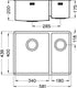 Alveus Quadrix 120, undermount sink - Olif