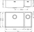 Alveus Quadrix 150, undermount sink - Olif