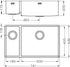 Alveus Quadrix 150, undermount sink - Olif